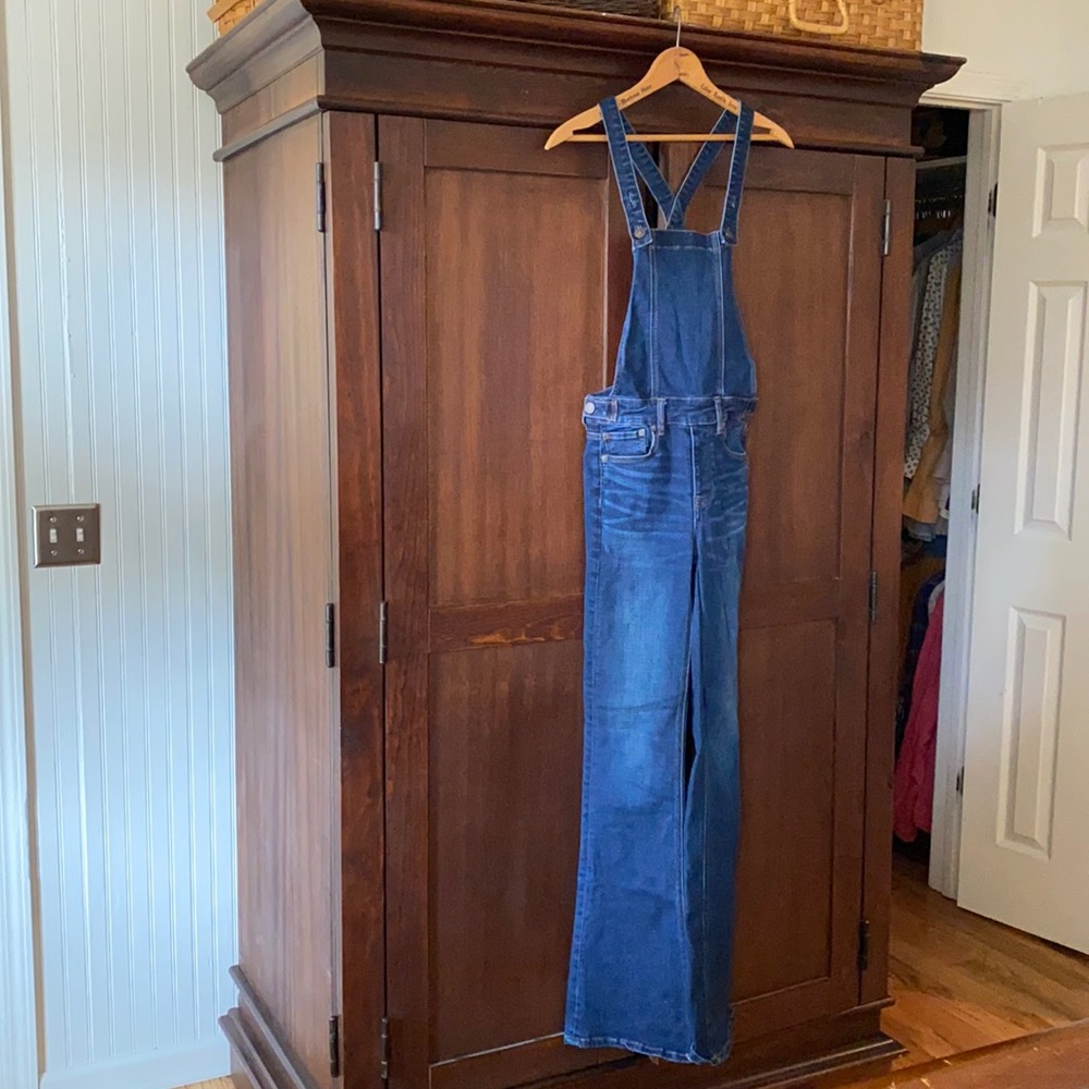 American Eagle Sz 2 L Flare Overalls